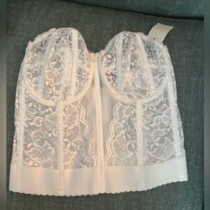 NWT vintage lace bustier 34DD